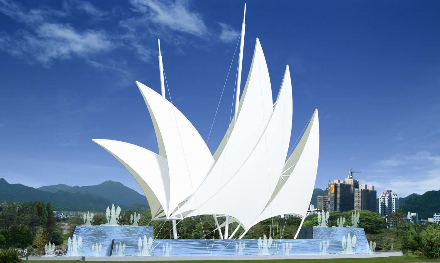 為什么膜結(jié)構(gòu)能做出各種藝術造型？